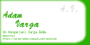 adam varga business card